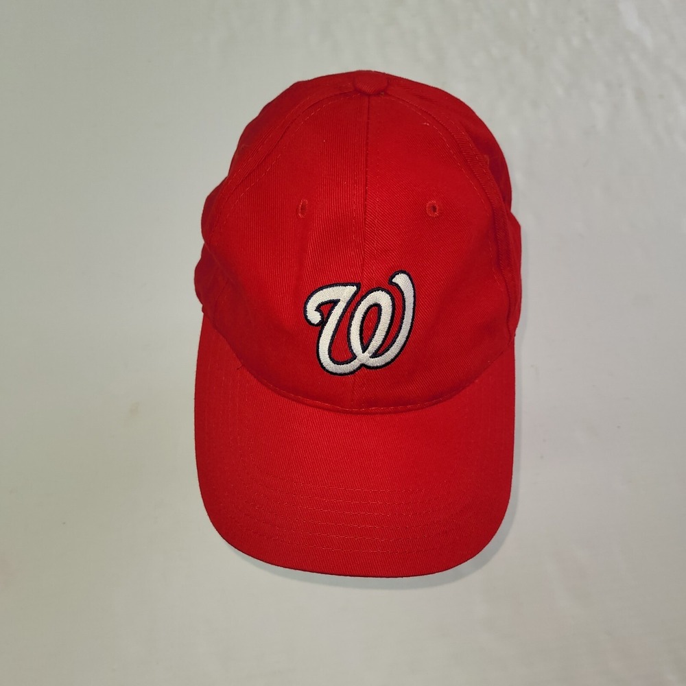 Washington‎ Nationals MLB Genuine Merchandise Red Adjustable Baseball Cap Hat W